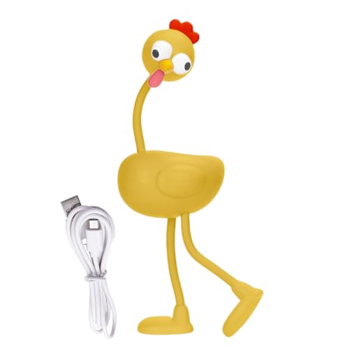 Hühnerlampe - Nachttischlampe,Hühner Design 3 Helligkeitsstufen Dimmbar Flexible Gelenke Tischlampe Wohndekoration Für Wohnzimmer Schlafzimmer Leseecke von Generisch