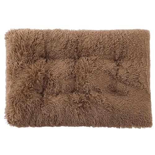 Hundebett, waschbar, flauschige Matratze, beruhigende Anti-Angst-Plüsch-Hundematte mit rutschfester Unterseite für große, mittelgroße und kleine Hunde Hundebett, waschbar, flauschige Matratze, beruhigende Anti-Angst-Plüsch-Hundematte mit rutschfester Unterseite für große, mittelgroße und kleine Hunde von Generisch