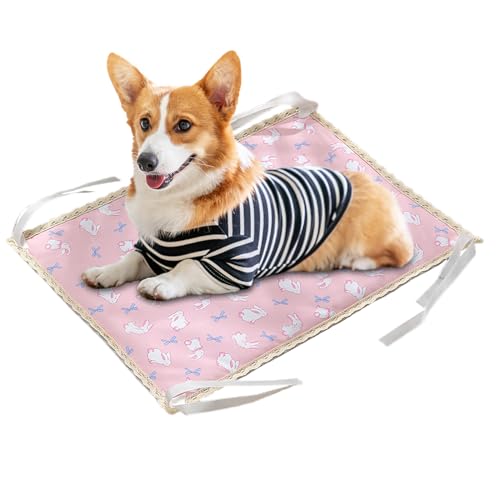 Hundekühlmatte, Weiches Haustierkühlkissen, Hundeismatte 40x22cm/15.75x8,66 Zoll Sicheres Vier-Corner-Seile/bequemer Und Vielseitiger Gebrauch Für Sofa Bett Innenkiste Outdoor-Zwinger Im Freien Im Fre Hundekühlmatte, Weiches Haustierkühlkissen, Hundeismatte 40x22cm/15.75x8,66 Zoll Sicheres Vier-Corner-Seile/bequemer Und Vielseitiger Gebrauch Für Sofa Bett Innenkiste Outdoor-Zwinger Im Freien Im Fre von Generisch