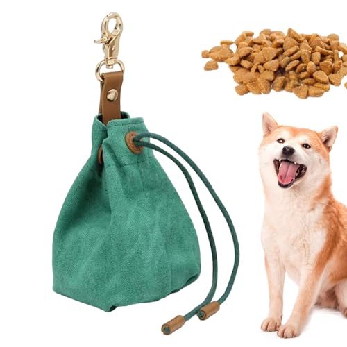 Hundeleckerli-Tasche | Tragbare Leinen-Hundetrainingstasche – Kordelzug-Design, Snack mit Metallhaken, wasserdichte Trainingstasche für Einkaufen, Outdoor, Klettern, Wandern Hundeleckerli-Tasche | Tragbare Leinen-Hundetrainingstasche – Kordelzug-Design, Snack mit Metallhaken, wasserdichte Trainingstasche für Einkaufen, Outdoor, Klettern, Wandern von Generisch