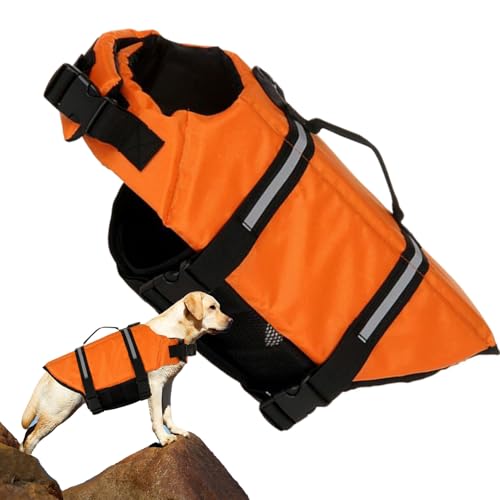 Hundeschwimmweste | Reflektierende große Hundejacke – Auftriebsjacke für See, Pool, Sommer, Outdoor-Aktivitäten, Bootfahren, Camping, , Wassersicherheit Hundeschwimmweste | Reflektierende große Hundejacke – Auftriebsjacke für See, Pool, Sommer, Outdoor-Aktivitäten, Bootfahren, Camping, , Wassersicherheit von Generisch