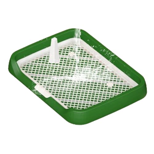 Hundetoilette für den Innenbereich, Hundetöpfchen für den Innenbereich,Flaches Töpfchen-Tablett für Hunde mit Netzgittern|Leicht zu reinigendes Haustier-Töpfchenzubehör mit Abnehmbarer Säule, einfac Hundetoilette für den Innenbereich, Hundetöpfchen für den Innenbereich,Flaches Töpfchen-Tablett für Hunde mit Netzgittern|Leicht zu reinigendes Haustier-Töpfchenzubehör mit Abnehmbarer Säule, einfac von Generisch