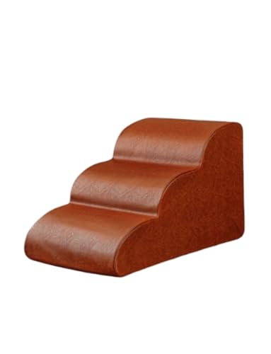 Hundetreppe Haustiertreppe Nachttisch Sofa Leder Schräge Anti-Rutsch-Matte (40 x 56 cm) von Generisch