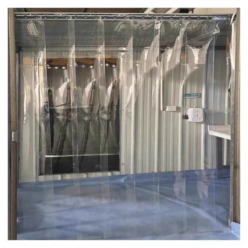 Hurricane Türvorhang-Set, wasserdicht, Kunststoffstreifen, glatte vertikale Jalousien für Küche und Reinraum, 1,6 mm, 0,75 x 2,4 m, einfache Installation und langlebig Hurricane Türvorhang-Set, wasserdicht, Kunststoffstreifen, glatte vertikale Jalousien für Küche und Reinraum, 1,6 mm, 0,75 x 2,4 m, einfache Installation und langlebig von Generisch