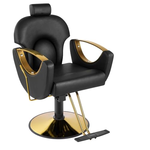 Hydraulisch verstellbarer Friseurstuhl mit 360° Dreh- und Liegefunktion für professionelles Styling Hydraulisch verstellbarer Friseurstuhl mit 360° Dreh- und Liegefunktion für professionelles Styling von Generisch