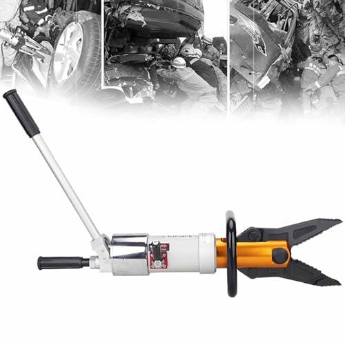 Hydraulische Rettungszange mit 18T Schere und 5,5T Spread, 360 Grad drehbar, Aluminiumlegierung, rutschfester Griff für Brandbekämpfung und Verkehrsunfall Hydraulische Rettungszange mit 18T Schere und 5,5T Spread, 360 Grad drehbar, Aluminiumlegierung, rutschfester Griff für Brandbekämpfung und Verkehrsunfall von Generisch