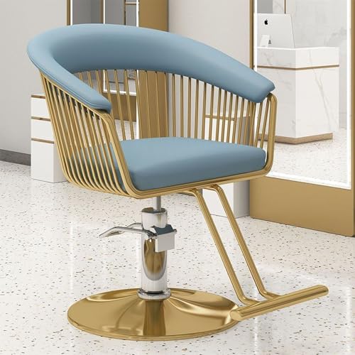Hydraulischer Friseurstuhl – 360° drehbarer Liegestuhl mit verstellbarer Höhe und Fußstütze, handelsüblicher Stylingstuhl für Salon und Spa von Generisch