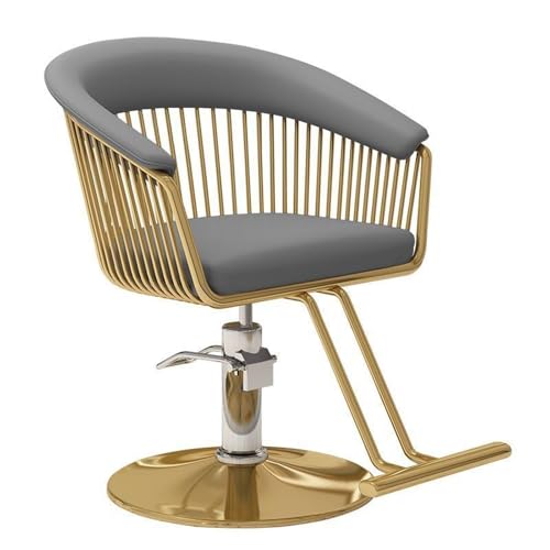 Hydraulischer Friseurstuhl – 360° drehbarer Liegestuhl mit verstellbarer Höhe und Fußstütze für Zuhause, Friseure, Spa von Generisch