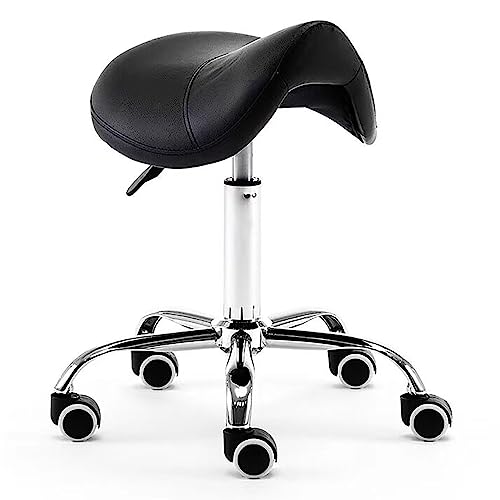 Hydraulischer Rollsattelhocker – Moderner Drehsitz auf Rädern, bequemer Beauty-Balance-Stuhl für gesunden Rücken Hydraulischer Rollsattelhocker – Moderner Drehsitz auf Rädern, bequemer Beauty-Balance-Stuhl für gesunden Rücken von Generisch