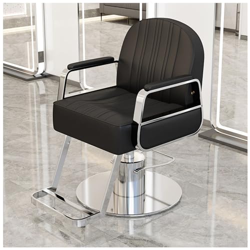 Hydraulischer drehbarer Friseurstuhl mit verstellbarer Fußstütze für Zuhause und professionelle Friseursalons von Generisch