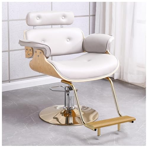 Hydraulischer verstellbarer Salonstuhl, um 360 Grad drehbarer Friseurstuhl mit Multifunktion, für den Friseursalon zu Hause Hydraulischer verstellbarer Salonstuhl, um 360 Grad drehbarer Friseurstuhl mit Multifunktion, für den Friseursalon zu Hause von Generisch