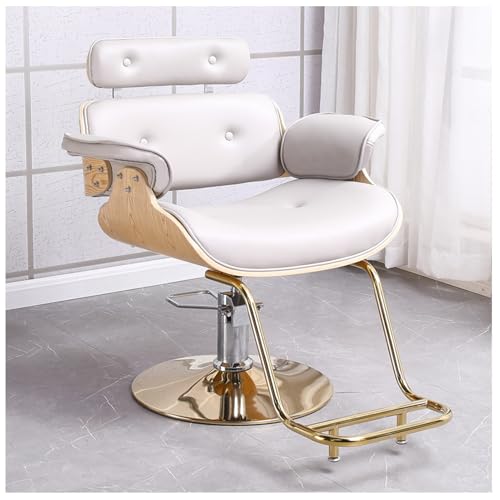 Hydraulischer verstellbarer Salonstuhl, um 360 Grad drehbarer Friseurstuhl mit Multifunktion, für den Friseursalon zu Hause Hydraulischer verstellbarer Salonstuhl, um 360 Grad drehbarer Friseurstuhl mit Multifunktion, für den Friseursalon zu Hause von Generisch