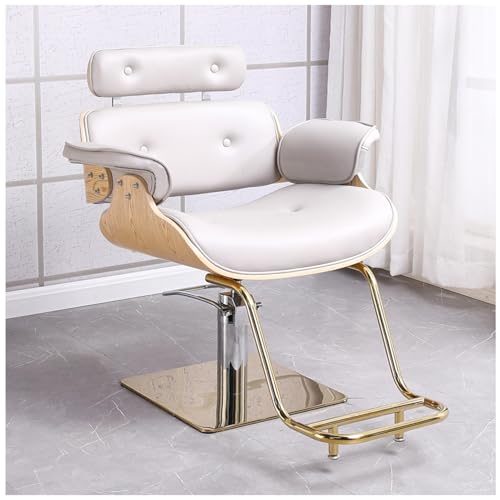 Hydraulischer verstellbarer Salonstuhl, um 360 Grad drehbarer Friseurstuhl mit Multifunktion, für den Friseursalon zu Hause von Generisch