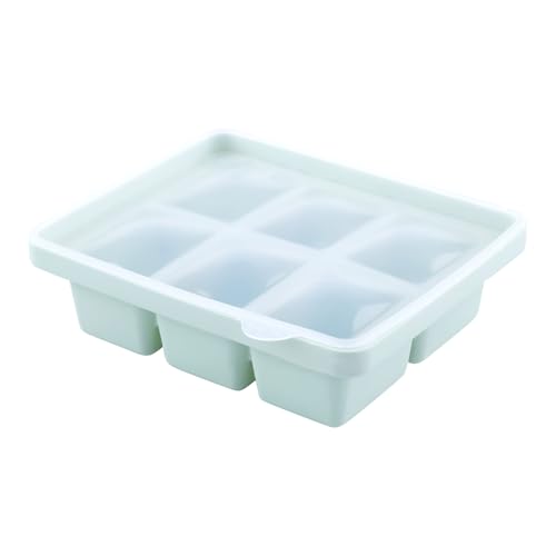 Ice Block Tray - 6 Grid Square Ice Block Maker With Easy-Release Feature | Press Type, Multifunctional Kitchen Gadget For Crafting Cocktail Cubes, Whiskey Drinks, Party Beverages, Travel Coolers, And von Generisch