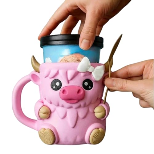Ice Cream Pint Holder, Highland Cow Design, Insulated Beer Can Sleeve, Antifreeze Handle Grip, Reusable Thermal Cup for Women, Outdoor Parties, Camping, and Movie Nights, 6.69x5.12 inches Ice Cream Pint Holder, Highland Cow Design, Insulated Beer Can Sleeve, Antifreeze Handle Grip, Reusable Thermal Cup for Women, Outdoor Parties, Camping, and Movie Nights, 6.69x5.12 inches von Generisch
