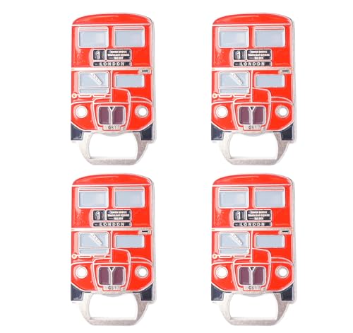 Iconic Red London Bus Magnet & Flaschenöffner – UK London Souvenir Iconic Red London Bus Magnet & Flaschenöffner – UK London Souvenir von Generisch
