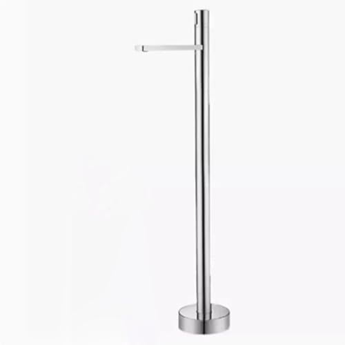 Independent Messing-Badewannenarmatur, Heiß- und Kalt-Chrom-Finish, freistehend, Boden-Mischbatterie für Badewanne und Küchenspüle, modernes Design und stilvoll von Generisch