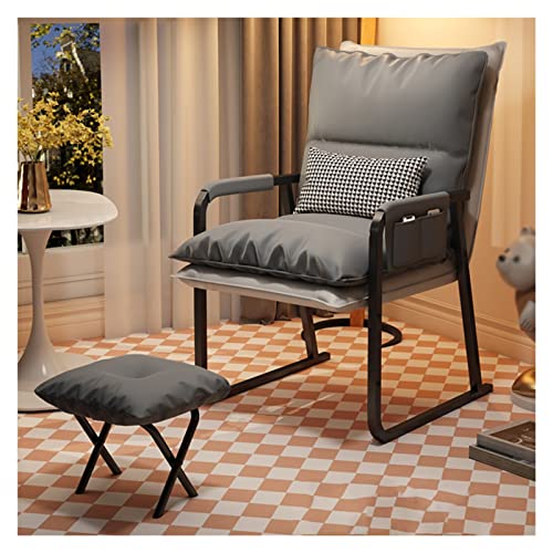 Indoor Chaiselongue Recliner Chair with Ottomane for Living Room Ergonomic Mid Back Adjustable Desk Chair with Padded Lazy Sofa Sessel for Reading von Generisch