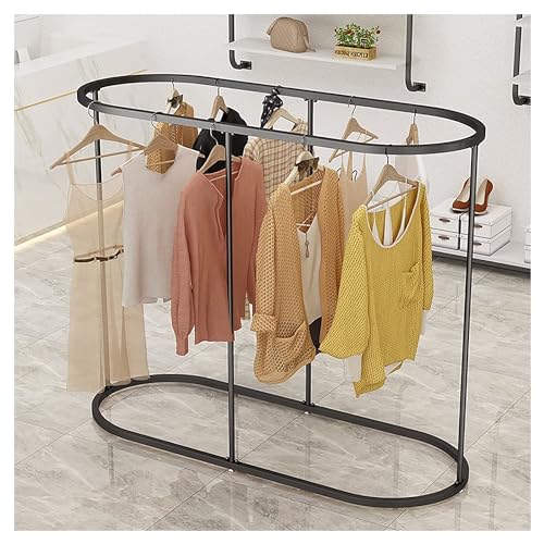 Industrie-Kleidungsständer mit Aufbewahrungsregal und Haken zum Organisieren von Kleidungsstücken und Accessoires Industrie-Kleidungsständer mit Aufbewahrungsregal und Haken zum Organisieren von Kleidungsstücken und Accessoires von Generisch