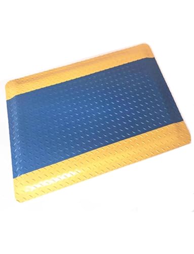Industrielle Anti-Ermüdungs-Bodenmatte, leitfähige Matte, weiche Schwammmatte, 20 mm dicke Stehstütze for Bein- und Rückenschmerzen, for gewerbliche Zwecke anpassbar(Blue,60x120cm/23.6x47.2in) von Generisch