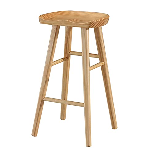 Industrieller Barhocker aus Holz, 65 cm hoch, Kneipenhocker für Zuhause, Bar, rustikaler Kneipenstuhl in Vintage-Finish, perfekt für Küchentheke und Loungebereiche Industrieller Barhocker aus Holz, 65 cm hoch, Kneipenhocker für Zuhause, Bar, rustikaler Kneipenstuhl in Vintage-Finish, perfekt für Küchentheke und Loungebereiche von Generisch