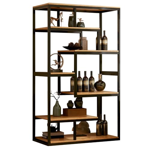 Industrieller Holz-Likör-Vitrine für Zuhause, freistehendes Weinregal und Whiskey-Aufbewahrungsregal, Metallrahmen, Barmöbel für Küche und Esszimmer Industrieller Holz-Likör-Vitrine für Zuhause, freistehendes Weinregal und Whiskey-Aufbewahrungsregal, Metallrahmen, Barmöbel für Küche und Esszimmer von Generisch