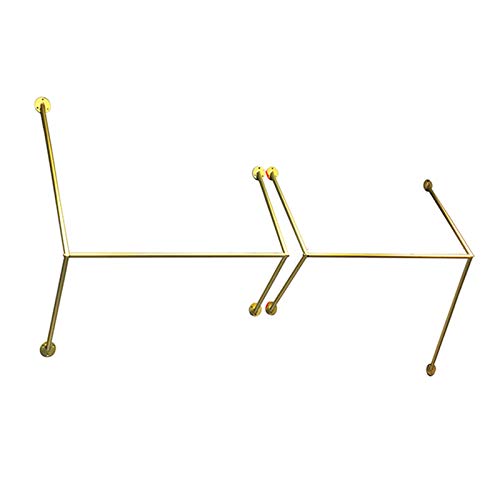 Industrieller Wandgarderobe - Kreatives Eisen-Display für Zuhause und Geschäft, Mehrzweck-Hängestange für einfache Installation von Generisch
