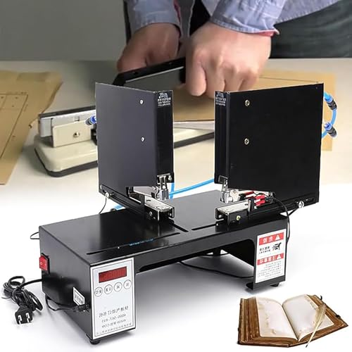 Industrieller elektrischer Hefter mit Doppelköpfen, Pop-Up-Klammerschlitz, verstellbare Positionierplatte für Plattenarbeiten von Generisch