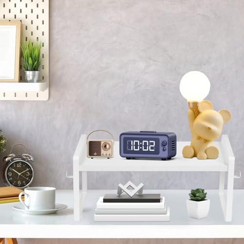 Industrielles Holzregal mit 2 Etagen und Metallrahmen, stilvolle Aufbewahrungslösung in Eichenoptik für Wohnzimmer, Schlafzimmer, Büro und Küche, modernes Bücherregal von Generisch