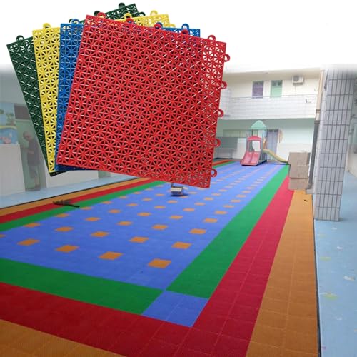 Ineinandergreifende Bodenfliesen aus Kunststoff für Basketballplätze im Freien, wetterfest, modulares Design für DIY-Sportflächen im öffentlichen und Kindergartenbereich von Generisch