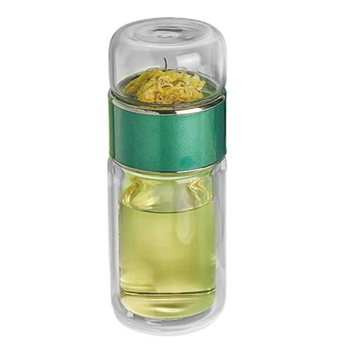 Infusifie Tee-Ei, 280/350/420 Ml Glas Tee Ei Flasche, Auslaufsichere Teeflasche Mit Tee Ei, Double-Layered Glass Tea Infuser Bottle, Portable Leak-Proof Tea Infuser Pot Für Tee-Liebhaber von Generisch
