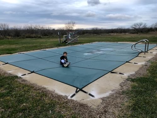 Inground Pool Sicherheitsabdeckung, Solide Mesh Winterschutz für Holzdeck und Betonboden Inground Pool Sicherheitsabdeckung, Solide Mesh Winterschutz für Holzdeck und Betonboden von Generisch