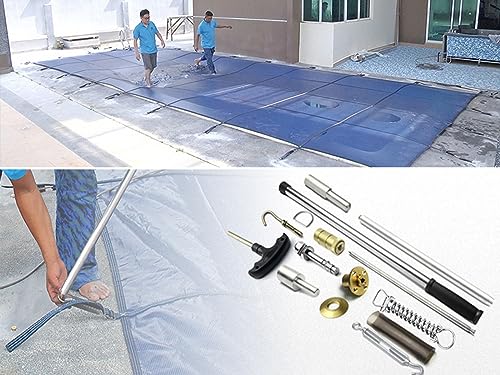 Inground Pool Sicherheitsabdeckung, robustes Netzgewebe Walk-On-Design für Winterschutz, verhindert Unfälle mit Kindern und Haustieren, Hardware im Lieferumfang enthalten Inground Pool Sicherheitsabdeckung, robustes Netzgewebe Walk-On-Design für Winterschutz, verhindert Unfälle mit Kindern und Haustieren, Hardware im Lieferumfang enthalten von Generisch