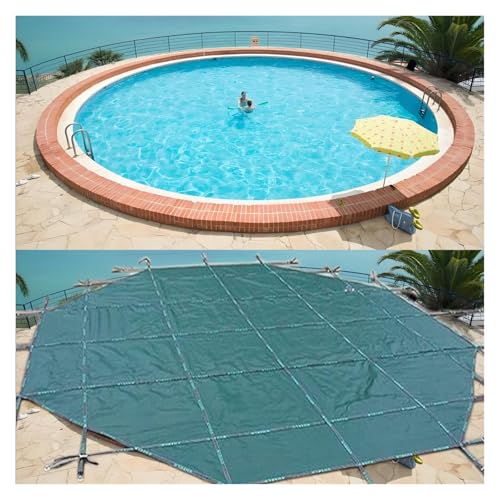 Inground Swimming Pool Safety Cover with Anchors, Springs, and Tool Kit for Winter Protection Inground Swimming Pool Safety Cover with Anchors, Springs, and Tool Kit for Winter Protection von Generisch
