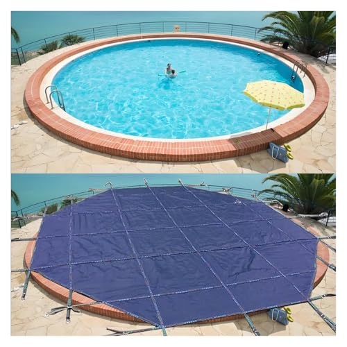Inground Swimming Pool Safety Cover with Anchors, Springs, and Tool Kit for Winter Protection Inground Swimming Pool Safety Cover with Anchors, Springs, and Tool Kit for Winter Protection von Generisch