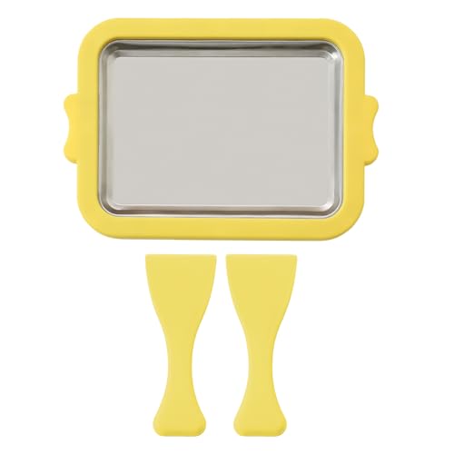 Instant-Pfanne – Haushalts-Eiscreme-Maschine, Mini-Eismaschine mit 2 Schaufeln für Joghurt und mehr Instant-Pfanne – Haushalts-Eiscreme-Maschine, Mini-Eismaschine mit 2 Schaufeln für Joghurt und mehr von Generisch