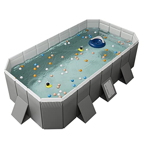 Instant Setup Großer Familienpool – Langlebiger, nicht aufblasbarer Rahmen, zusammenklappbares Design mit doppeltem Abfluss, vielseitig einsetzbar für den Innen- und Außenbereich, Eisblau (160 x 119,4 Instant Setup Großer Familienpool – Langlebiger, nicht aufblasbarer Rahmen, zusammenklappbares Design mit doppeltem Abfluss, vielseitig einsetzbar für den Innen- und Außenbereich, Eisblau (160 x 119,4 von Generisch