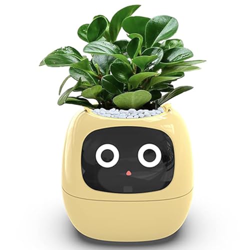 Intelligenter Blumentopf mit intelligenten Sensoren, KI-Chips, LCD-Bildschirm-Display und APP-Steuerung – Intelligenter Garten-Pflanztopf für Zimmerpflanzen von Generisch
