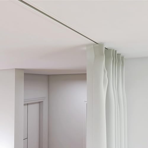 Invisible Recessed Ceiling Curtain Track System for Seamless Home Décor, Adjustable Length for Patio, Bay, Van, and Shower Invisible Recessed Ceiling Curtain Track System for Seamless Home Décor, Adjustable Length for Patio, Bay, Van, and Shower von Generisch