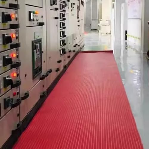 Isolierende Gummimatte für elektrischen Schlagschutz, Hochspannungsmatte, anpassbare Länge, 3,5 m x 1 m, 6-35 kV für den privaten und gewerblichen Gebrauch Isolierende Gummimatte für elektrischen Schlagschutz, Hochspannungsmatte, anpassbare Länge, 3,5 m x 1 m, 6-35 kV für den privaten und gewerblichen Gebrauch von Generisch