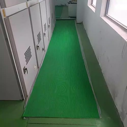 Isolierende Gummimatte für elektrischen Schlagschutz, Hochspannungsmatte, anpassbare Länge, 3,5 m x 1 m, 6-35 kV für den privaten und gewerblichen Gebrauch von Generisch