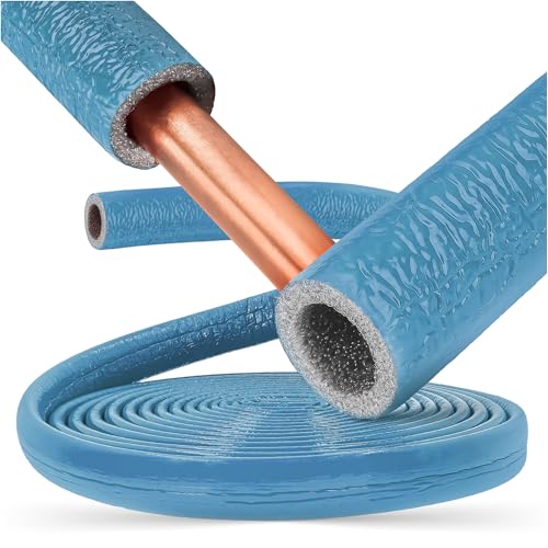 PE-Rohrisolierung Isolierschlauch 10 m Rolle x Ø 18 mm / 6 mm Isolierstärke Blau | Schutzschlauch Heizungsrohr Isolierung mit Schutzhaut | Rohr Dämmung Schlauch Rohrdämmung Warmwasserleitung Heizung PE-Rohrisolierung Isolierschlauch 10 m Rolle x Ø 18 mm / 6 mm Isolierstärke Blau | Schutzschlauch Heizungsrohr Isolierung mit Schutzhaut | Rohr Dämmung Schlauch Rohrdämmung Warmwasserleitung Heizung von Generisch