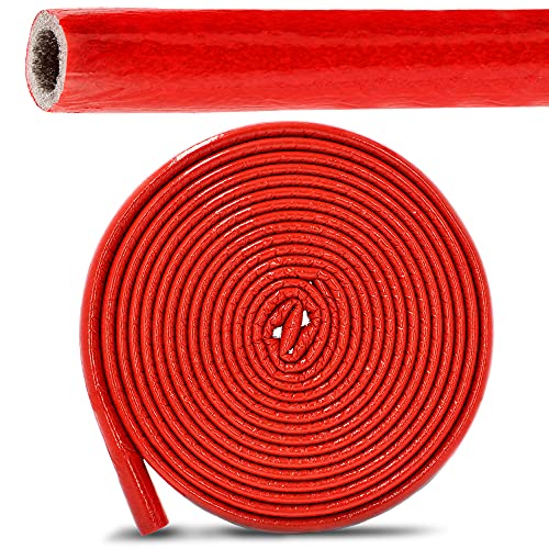 PE-Rohrisolierung Isolierschlauch 10 m Rolle x Ø 28 mm / 6 mm Isolierstärke Rot | Schutzschlauch Heizungsrohr Isolierung mit Schutzhaut | Rohr Dämmung Schlauch Rohrdämmung Warmwasserleitung Heizung PE-Rohrisolierung Isolierschlauch 10 m Rolle x Ø 28 mm / 6 mm Isolierstärke Rot | Schutzschlauch Heizungsrohr Isolierung mit Schutzhaut | Rohr Dämmung Schlauch Rohrdämmung Warmwasserleitung Heizung von Generisch