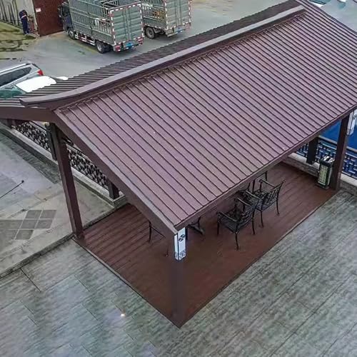 Isolierte Polycarbonat-Dachplatten, Wellplatten für Pergola und Lagerschuppen, strapazierfähige Hartschalenabdeckung Isolierte Polycarbonat-Dachplatten, Wellplatten für Pergola und Lagerschuppen, strapazierfähige Hartschalenabdeckung von Generisch