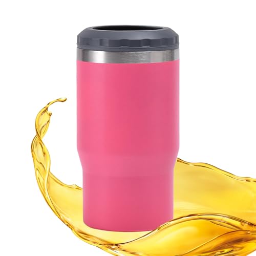 Isolierter Becher – isolierter Edelstahlbecher | auslaufsicherer Edelstahl-Bierkrug mit Deckel, 400 ml | doppelwandiger Vakuum-Wasserbecher, Reiseflasche für Erwachsene und Kinder von Generisch