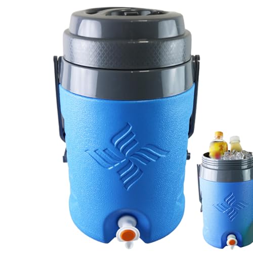 Isolierter Getränkespender - Heißer und kaltes Getränkserver -Spender | 5.8L Outdoor Isolierter Wasserspender behandelt | Kalte heiße Getränke Jar sammeln kühlere Getränkebehälter | Getränkespender von Generisch