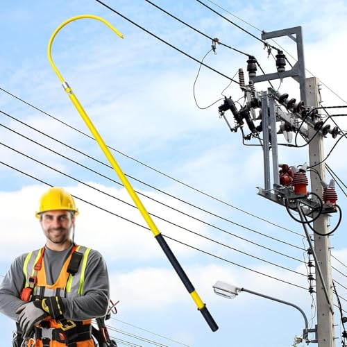 Isolierter Rettungshaken – Anti-Elektroschock-Werkzeug für Feuerelektriker, 100 Pfund Tragfähigkeit, sichere Stromschlagprävention Isolierter Rettungshaken – Anti-Elektroschock-Werkzeug für Feuerelektriker, 100 Pfund Tragfähigkeit, sichere Stromschlagprävention von Generisch