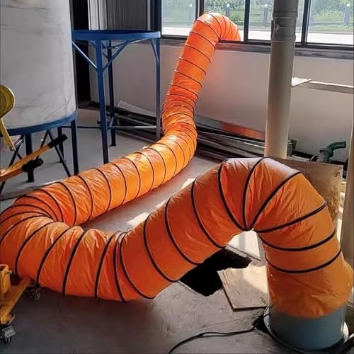 Isolierter flexibler Lüftungskanalschlauch für Abluftventilator, HVAC und Trockner, mit verstellbarem Seil und weicher Verbindungsführung von Generisch