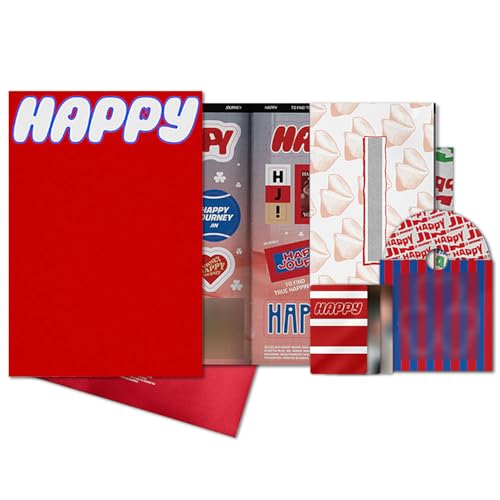 JIN - 2nd Solo Album [Happy] (Standard - JOURNEY Ver.) Photobook + CD-R + Lyric Poster + Folded Poster + Photocard + 2 Extra Photocards von Generisch