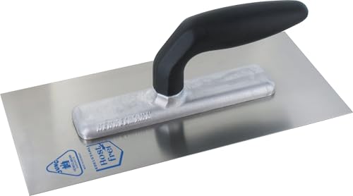 JUNG HENKELMANN Handy - Glättekelle Edelstahl 140 x 280 mm mit ergonomischem Griff von Generisch